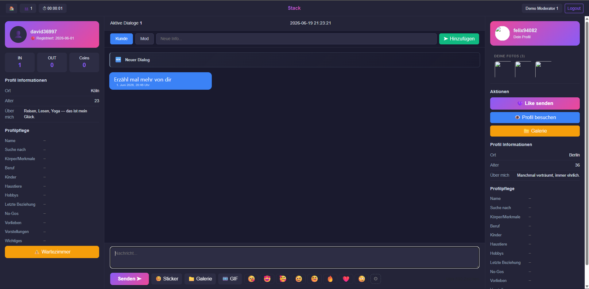 Moderator Chat